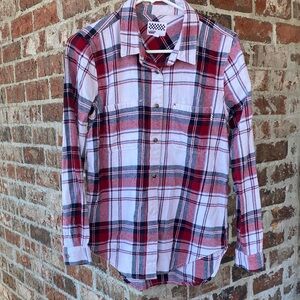 Vans plaid button down, like new, thinner plaid, $15, size medium